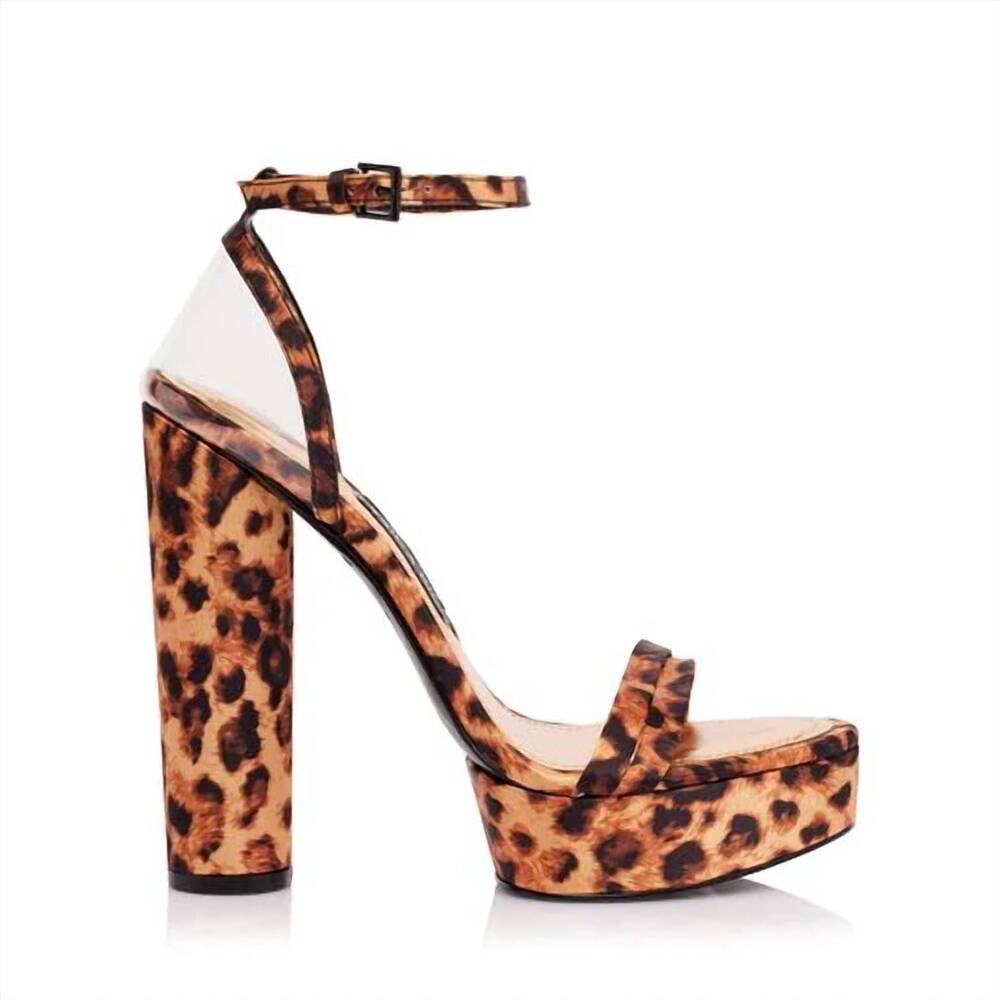 NEW JESSICA RICH women's platform sandal in leopard